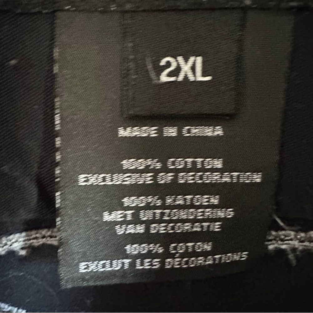 Harley Davidson Black Cut Off Vest 2XL Biker Grunge Y2K Moto Sz‎ 2XL Biker - Picture 12 of 12